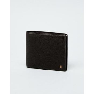 닥스 남성 다크브라운 미니 DD 로고 가죽 반지갑_DBWA9F858W3