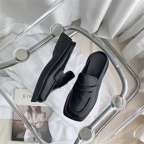오노마 ONM 여성 블랙 끈없는 블로퍼 4cm 230-250 20대 플랫 8805073 8805073