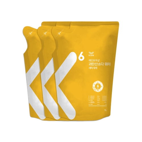 레인보우샵 세탁세제 과탄산소다 워터 리필 1Lx3