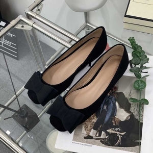 오노마 ONM 20대 예쁜 단화 검정 리본 플랫 슈즈 단정한 스타일 9205139