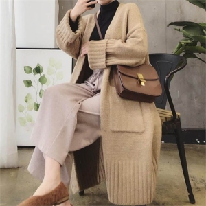 오노마 ONM 여성 캐주얼 모던 가디건 도톰한 니트 기본 롱가디건 9283215