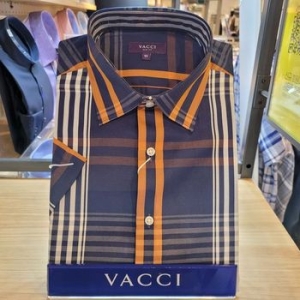 바찌 95만 남았습니다. 체크 슬림핏 반팔셔츠 VD2F2CS897_엔씨