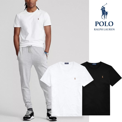  폴로 랄프로렌 POLO 멀티로고 라운드 반팔티셔츠 상품이미지