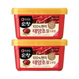 청정원 순창 100% 현미 태양초 찰고추장 2kg