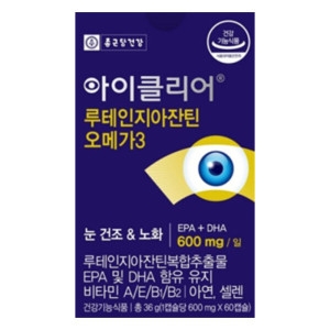 종근당건강 아이클리어 루테인지아잔틴 오메가3 600mg 60캡슐