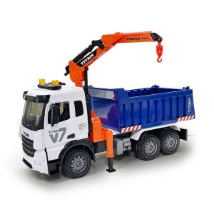 V7 너클크레인 중장비 집게 크레인 트럭 자동차 작동완구 장난감