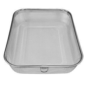 대흥  스텐망 고리 사각바구니 특대 망바구니 바구니채반 스텐철망 스텐망 채반