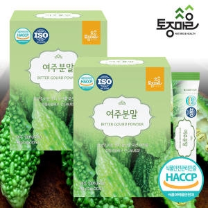 토종마을 HACCP인증 국산 여주분말 30스틱 X 2통 3gx60포