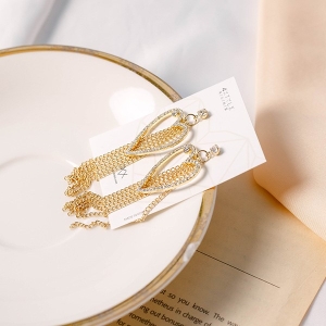 노아  하트 체인 드롭 귀걸이 5132336A