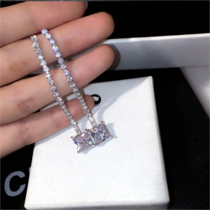 오노마  ONM 롱 스퀘어 다이아 데일리 패션 귀걸이 화이트 9592921