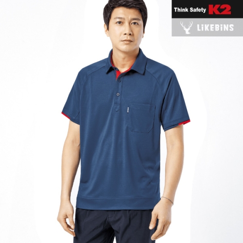K2 남성 반팔 카라 티셔츠 (LB2-218)