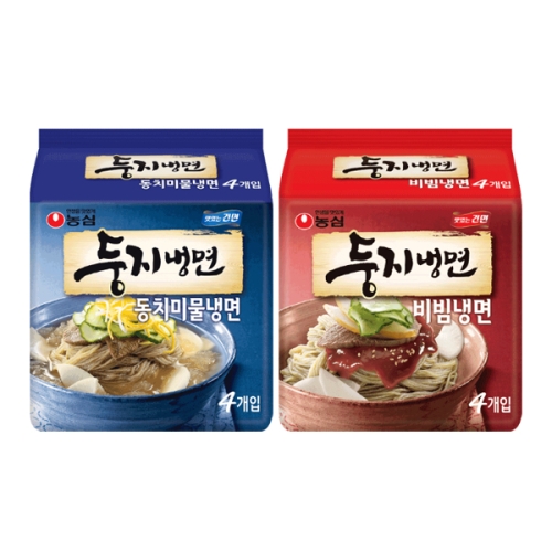 농심  둥지냉면 동치미물냉면 161g + 비빔냉면 161g