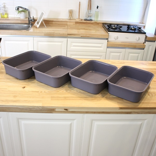 가쯔  모던바구니 소+뚜껑