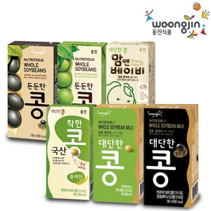  웅진식품 든든한콩 검은콩 190ml [16개]