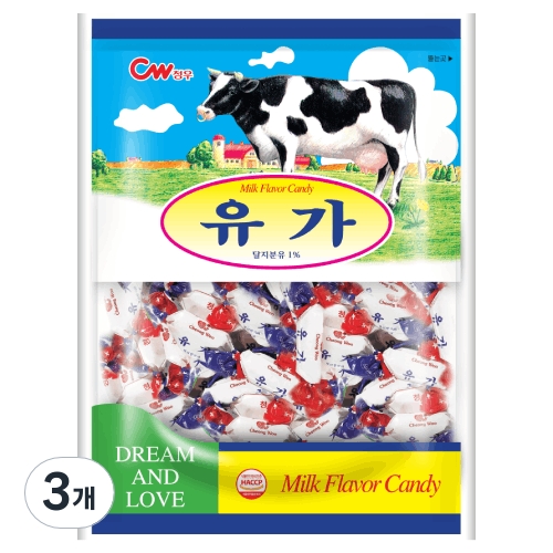 청우식품 유가 캔디 350g 3개 - 에누리 가격비교