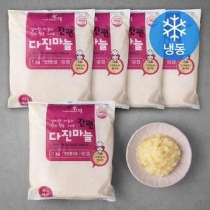 농우 간편 뚝딱 다진마늘 냉동 1kg 5팩