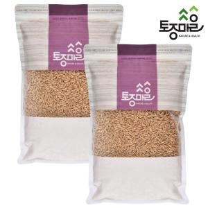 토종마을  캐나다산 볶은 귀리 1kg 2개