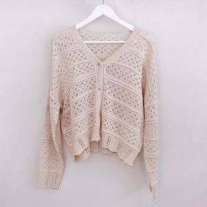 아이우먼 크롭트브이스카시가디건 BNP261M306 빅사이즈