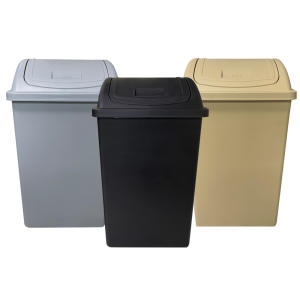 코지  직사각 휴지통 와이드 9호 70L / 종량제 75L 스윙 푸시 쓰레기통 분리수거함 업소용 카페 대용량