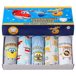 슈퍼윙스 남아 아기 주니어 캐릭터 삼각 팬티 5종세트