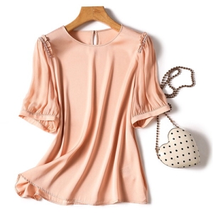 바바라옷장 228419 실키 쥬얼리 블라우스 빅사이즈 오버핏 루즈핏 데일리 엄마옷 티