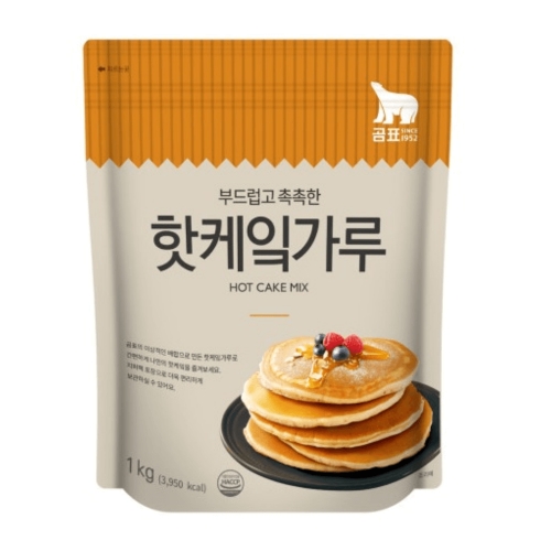 대한제분 곰표 프리믹스 어린이 간식 핫케익 핫케이크 믹스 1kg