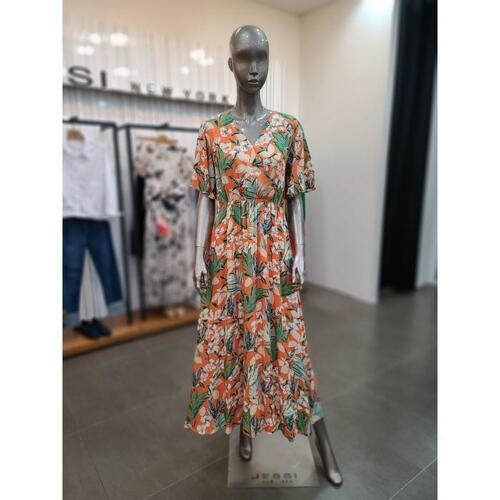 제시뉴욕 플라워 랩 져지 원피스 BC65NLOR3390