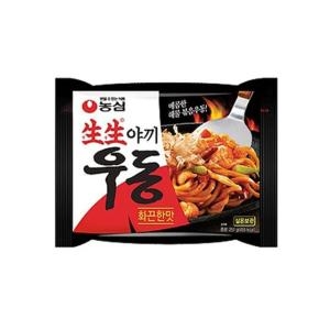 농심  생생 야끼우동 화끈한맛 5봉 매콤 볶음 봉지면