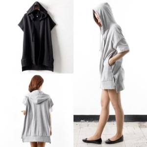 아이우먼 위쉬몰 WW 오픈후드반팔조끼 1326H306 빅사이즈