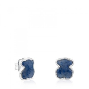 TOUS  Silver New Color Earrings with Quartz with Dumortierite/귀걸이/615433550