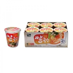 백제  김치맛 쌀국수 미니컵 58g