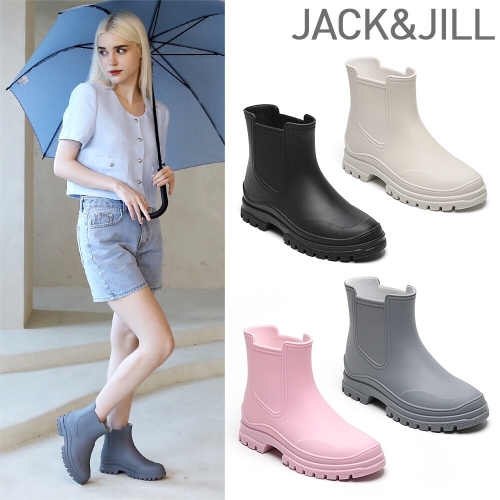 잭앤질 여성 말랑 폭신 숏 레인부츠_JB3300