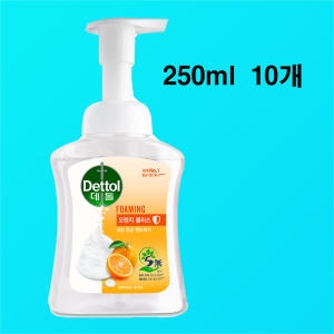 데톨 포밍 오렌지 핸드워시 250g x10개