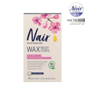 네어 민감성용 바디 제모 왁스스트립 40매+4매