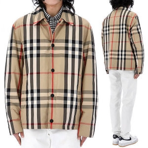 버버리 체크 나일론 셔츠 자켓_8070347 A7028 2