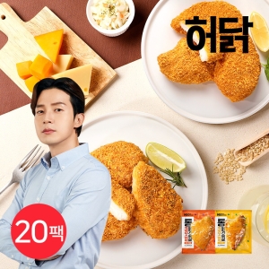 허닭  크리스피 통 닭가슴살 90g 2종