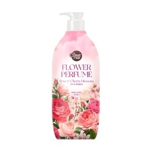 샤워메이트 핑크 플라워 퍼퓸 바디워시 로즈&체리블로섬(구) 900ml