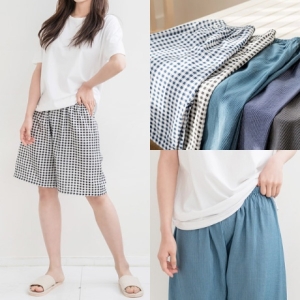 아이우먼 위쉬몰 BZ 체크인견5부밴딩팬츠 J065H306 빅사이즈