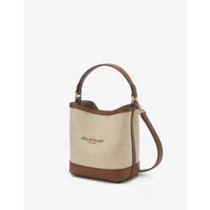 질스튜어트 AC JABA3F648 베이지 가죽배색 캔버스 버킷백S