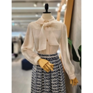 리안뉴욕 S/S 타이시스루블라우스 RRYWBL140