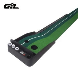 지아이엘  골프 볼튐방지 퍼팅연습기 퍼터거치형 실내 퍼터 연습 매트 가정용 퍼팅기