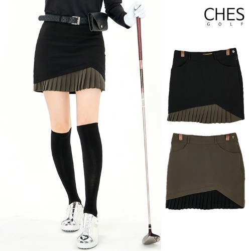 체스 메니크 여성골프 플리츠 스커트