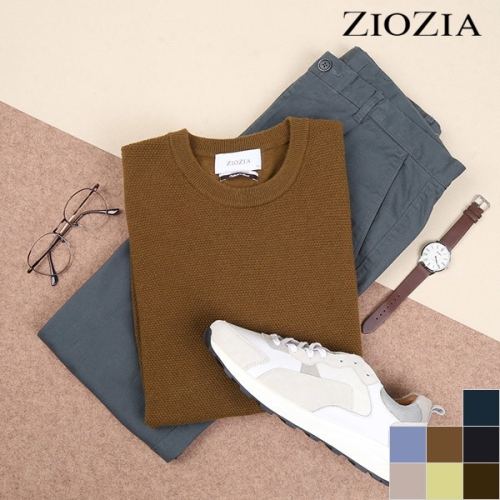 지오지아 남성 스탠다드 핏 프리미엄 캐시미어 니트_ABA3ER1102