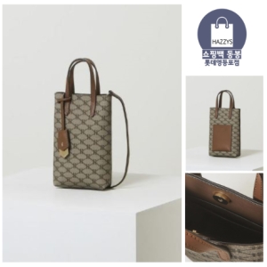 헤지스 그레이 시그니처 패턴 가죽 미니 마이크로백_HIWA4F897G2