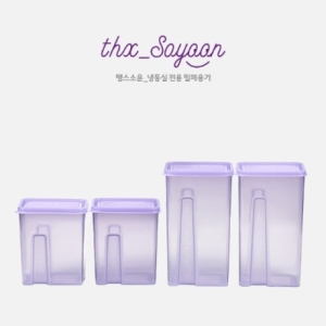 땡스소윤 시즌4 냉동실 전용 밀폐용기 타워1호 + 타워3호 세트