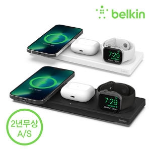 벨킨  부스트업 15W 3in1 맥세이프 무선충전기 WIZ016kr