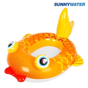 케이에스몰 써니워터 골드피쉬 보트 튜브 유아튜브 아동보트 물놀이보트 강아지튜브 강아지보트 풀장튜브 라운지튜브