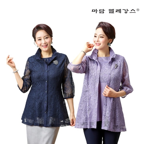 마담엘레강스 그라시아 레이스 앙상블 K211JK06+K211BL06