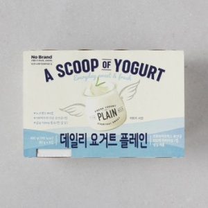 노브랜드 데일리 플레인 요거트 80g 6개입
