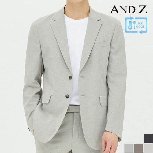 ANDZ 하이브리드 린넨 솔리드 자켓_BZB1KG1101